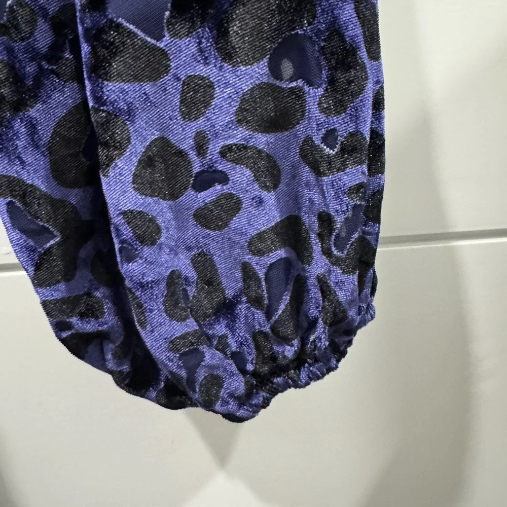 Anthropologie Maeve Bettina Velvet Tiered Mini Short Dress - Picture 7 of 10